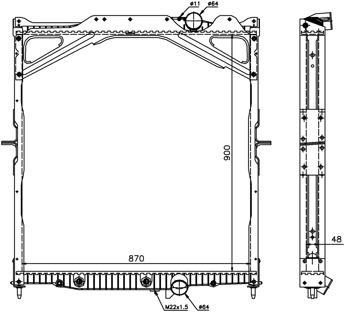Radiator - Volvo