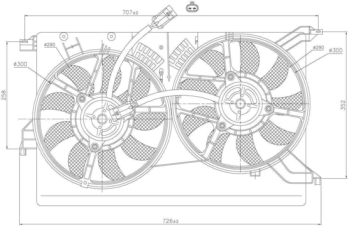 Engine Cooling Fan Assembly - Saab