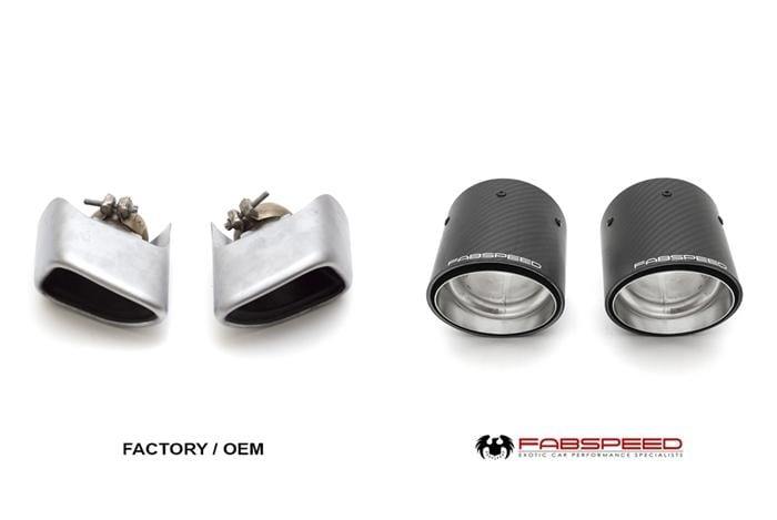 Fabspeed Carbon Fiber Tips - McLaren 570S | 570GT | 540C