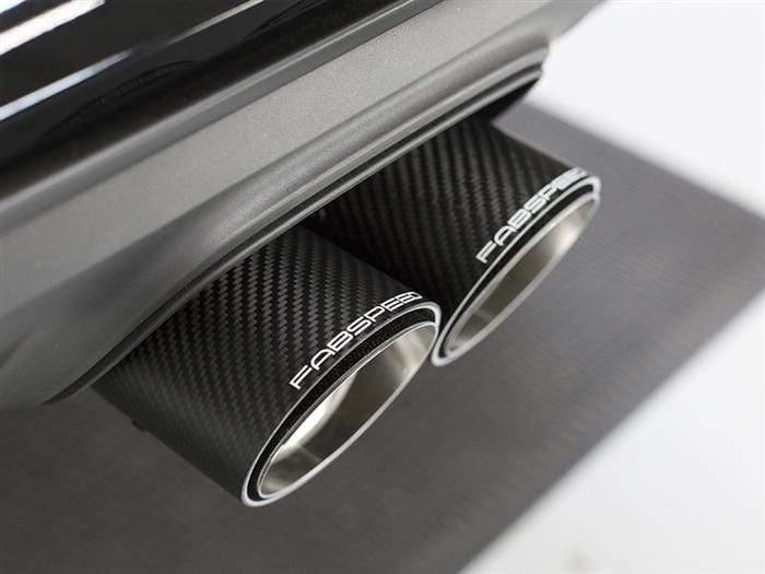 Fabspeed Deluxe Dual Style Tips (Carbon Fiber) - Porsche 718 Boxster | Cayman