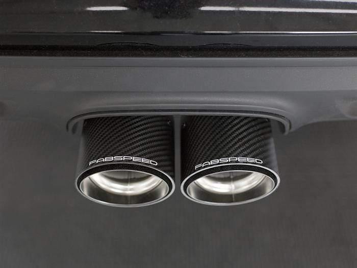 Fabspeed Deluxe Dual Style Tips (Carbon Fiber) - Porsche 718 Boxster | Cayman