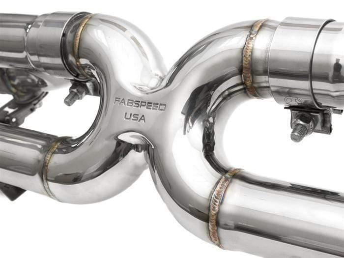 Fabspeed Valvetronic Center Muffler Bypass X-Pipe - Porsche 991 Carrera (PSE Only)