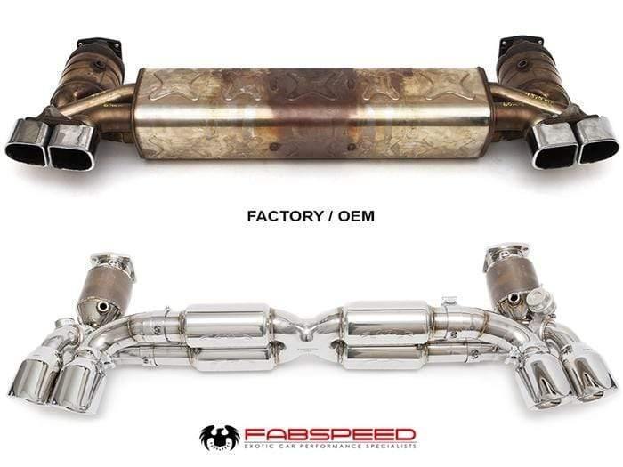 Fabspeed Valvetronic Supersport X-Pipe Exhaust - Porsche 991 Turbo/S