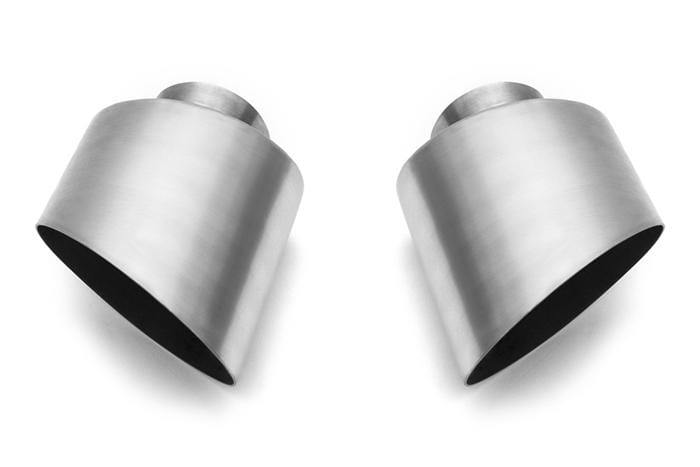 Fabspeed Single Wall Oval Tips (Brushed) - Porsche 993 Turbo
