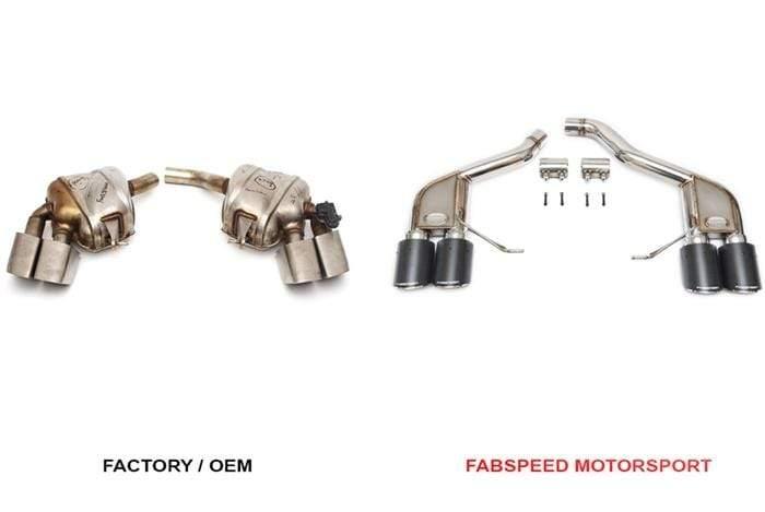 Fabspeed Rear Slip-On Sport Exhaust - Porsche 95B Macan
