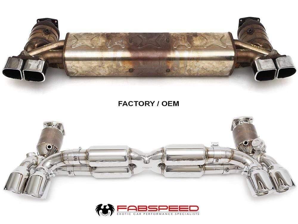 Fabspeed Valvetronic Supersport X-Pipe Exhaust - Porsche 991.2 Turbo/S