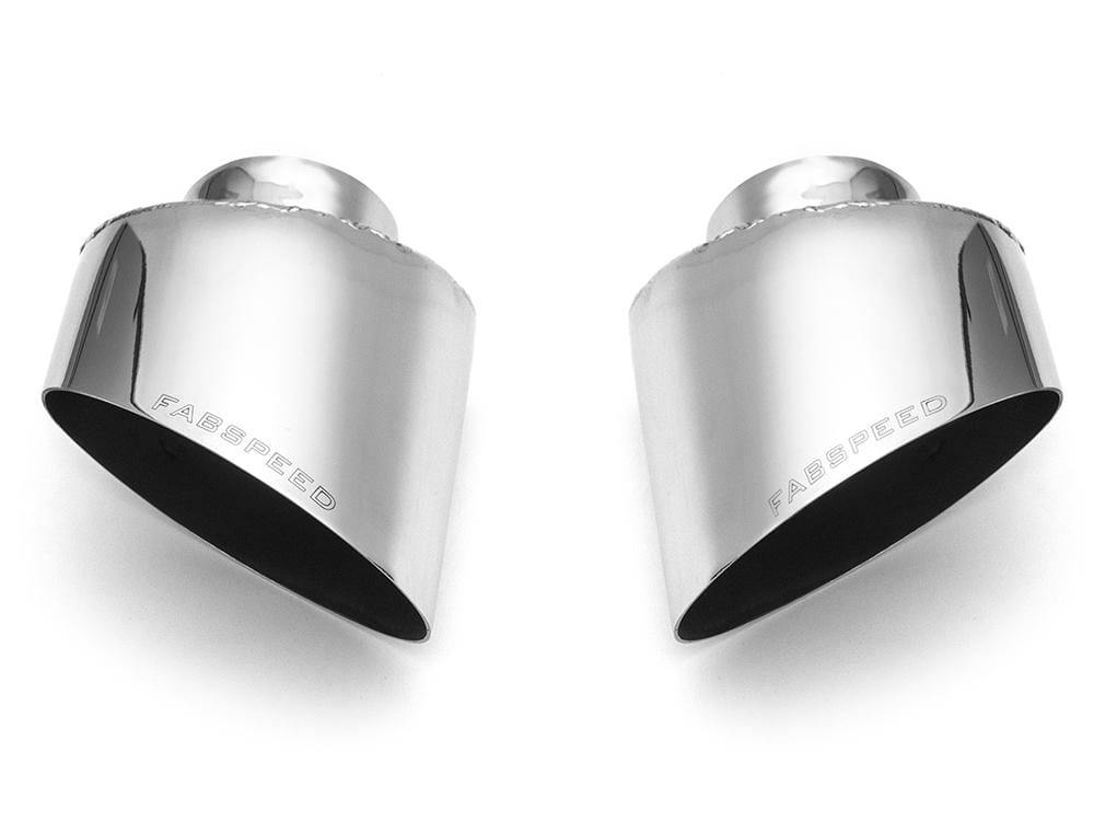 Fabspeed Single Wall Oval Tips (Polished) - Porsche 993 Carrera