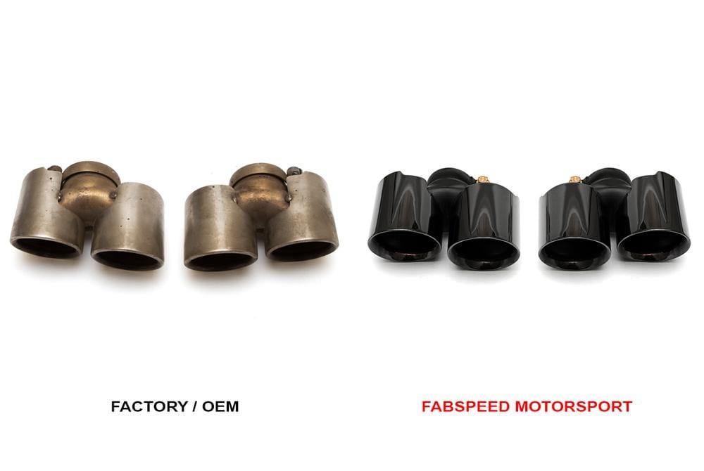 Fabspeed Deluxe Quad Style Tips (Carbon Fiber) - Porsche 997.2 Carrera