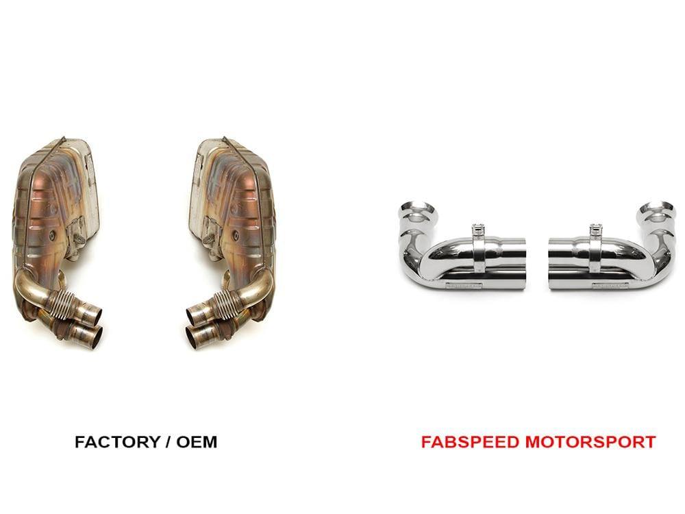 Fabspeed Side Muffler Bypass Pipes - Porsche 997.2 GT3 | GT3RS