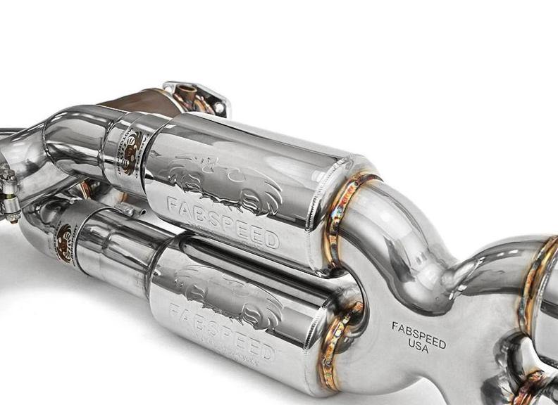 Fabspeed Supersport X-Pipe Exhaust - Porsche 991 Turbo/S - Street - Includes Sport Cats - Re-use OEM Tips