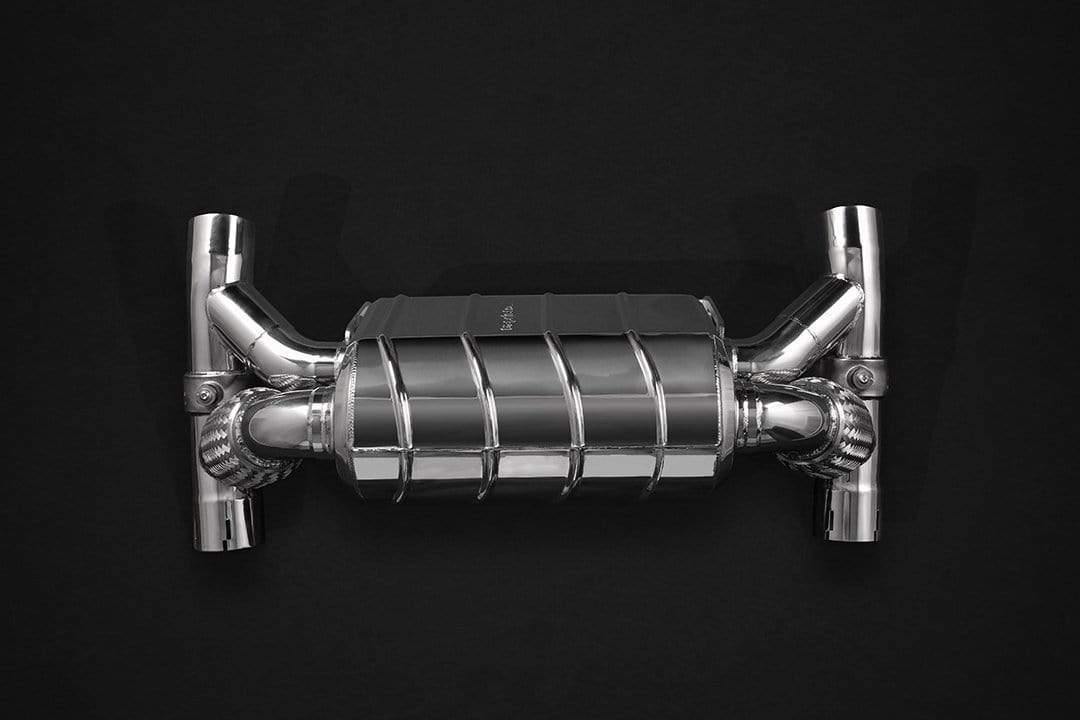 Ferrari 430 Scuderia Valved Exhaust System, 200 Cell Cats, and Heat Shields