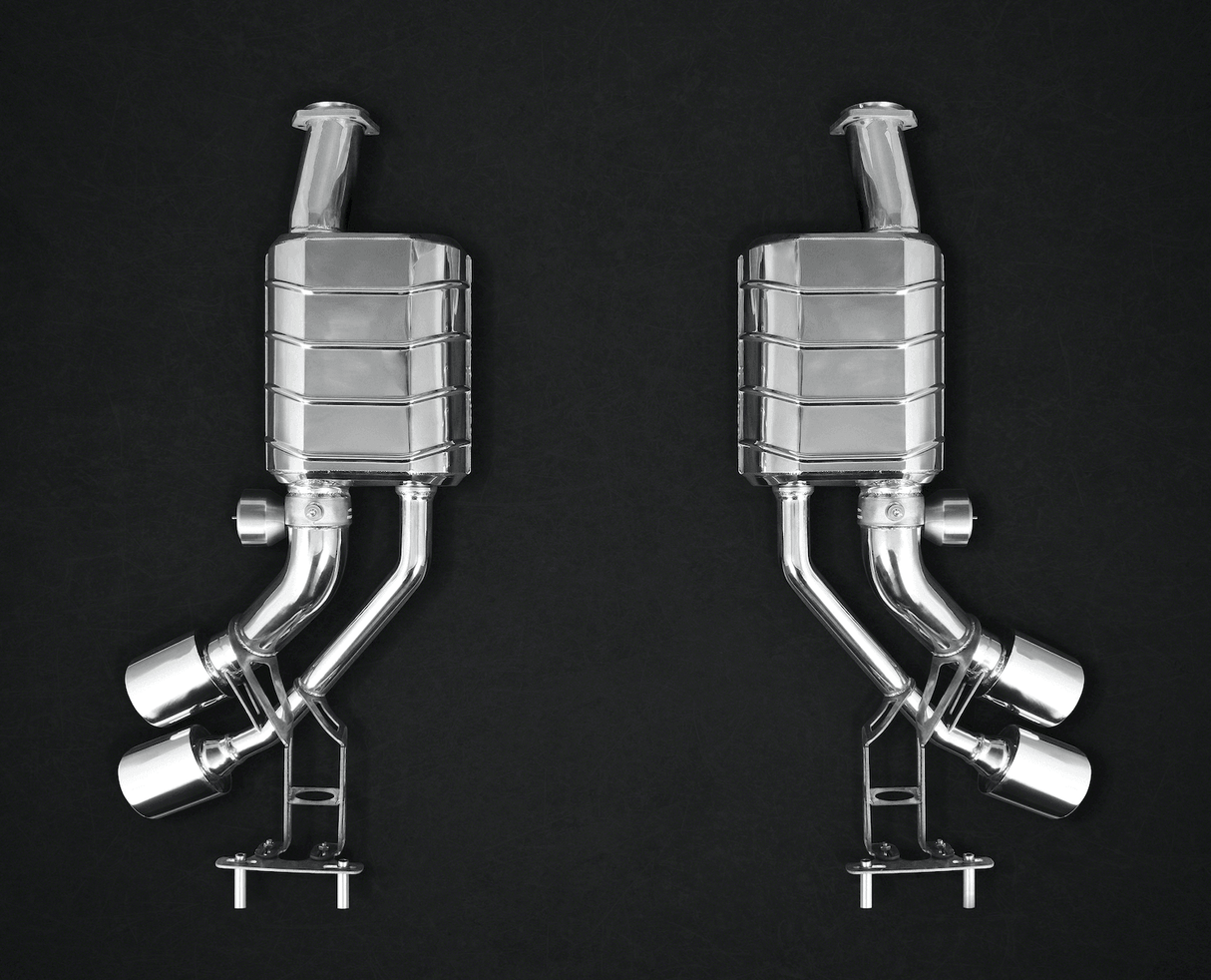 Mercedes G63/500 5.5L V8 BiTurbo AMG (W463, 2012-2018) - Valved Mufflers with CES-3 with ECE