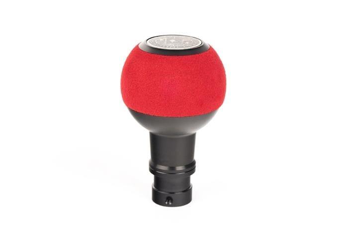 BFI Heavy Weight Shift Knob SCHWARZ - Red Alcantara (VW/Audi Manual Fitment)