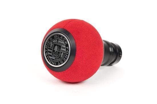 BFI GS2 Heavy Weight Shift Knob - Red Alcantara - Black Anodized (MINI Fitment)