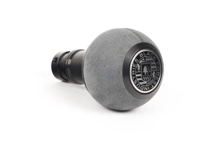 BFI Heavy Weight Shift Knob | Gray Alcantara | Black Anodized (VW/Audi Fitment)
