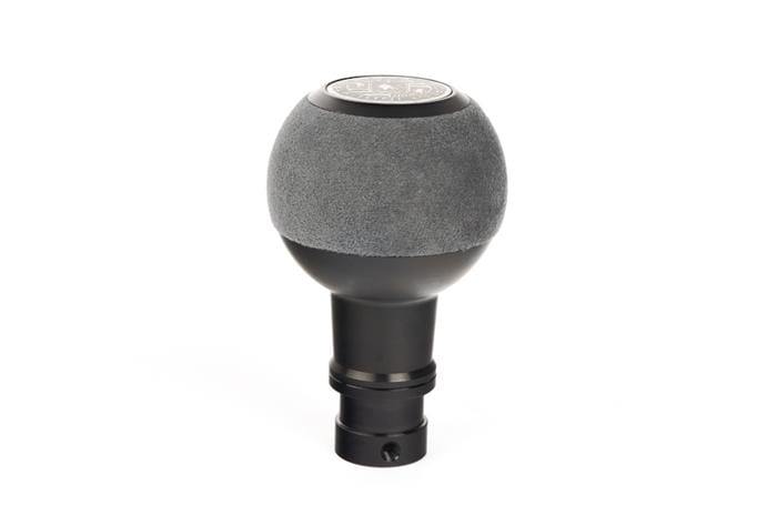 BFI Heavy Weight Shift Knob | Gray Alcantara | Black Anodized (VW/Audi Fitment)