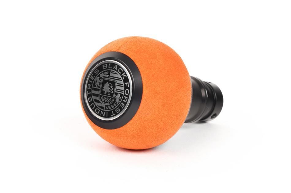 BFI GS2 Heavy Weight Shift Knob - Orange Alcantara - Black Anodized (Audi R8 - M8x1.25)