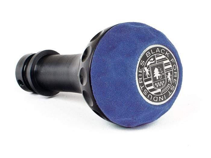 BFI Heavy Weight Shift Knob SCHWARZ - Golf Ball - Blue Alcantara (VW/Audi Fitment)