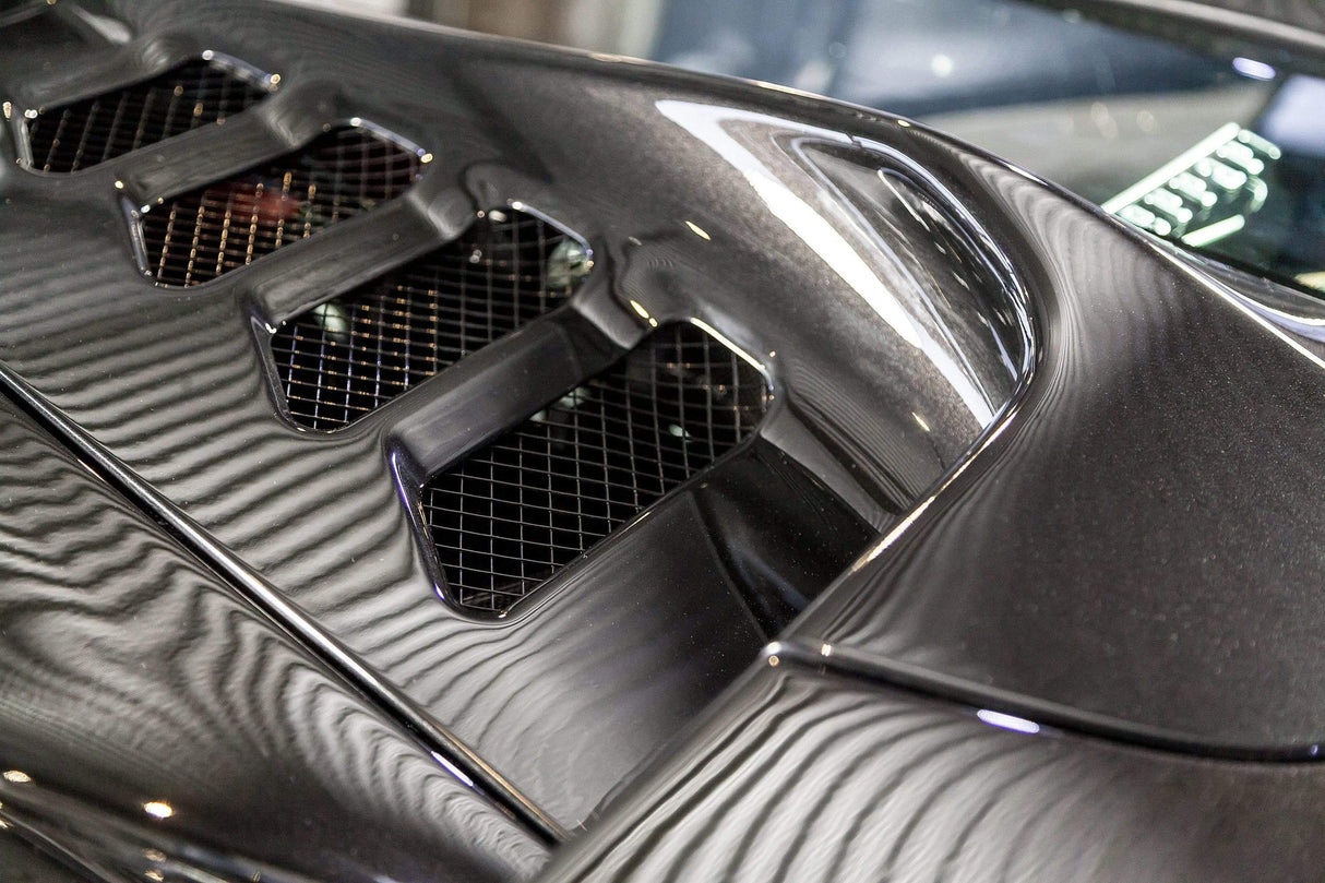 Ferrari 458 Carbon and Glass Bonnet - Primed Top/Clear Bottom (Spider/Aperta ONLY)