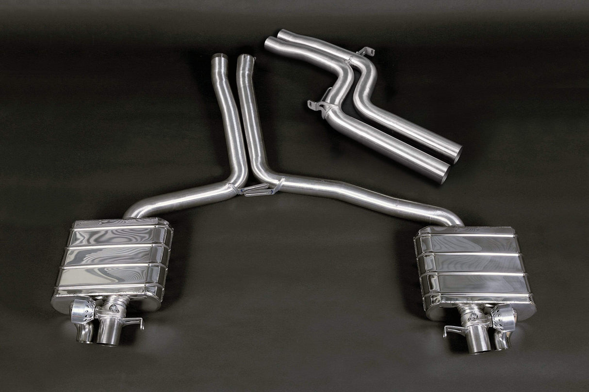 Capristo Valved Exhaust with Mid-Silencer Delete Pipes | Audi RS5 B8