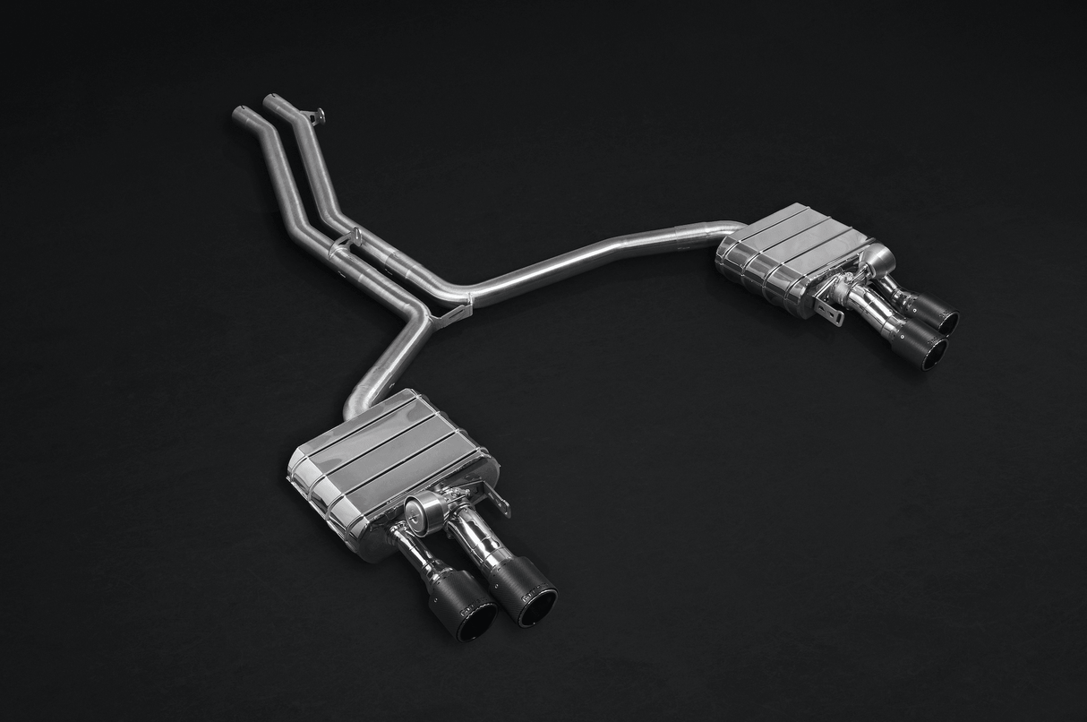 Audi S8 (D4) Valved Exhaust System, Mid Pipes with CES-3