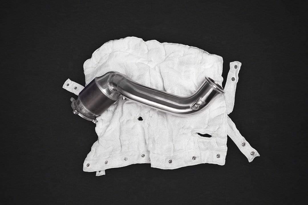 Mclaren 720S – Valved Exhaust with Sports Cats 100 Cell and Carbon Fiber Tips (CES3)