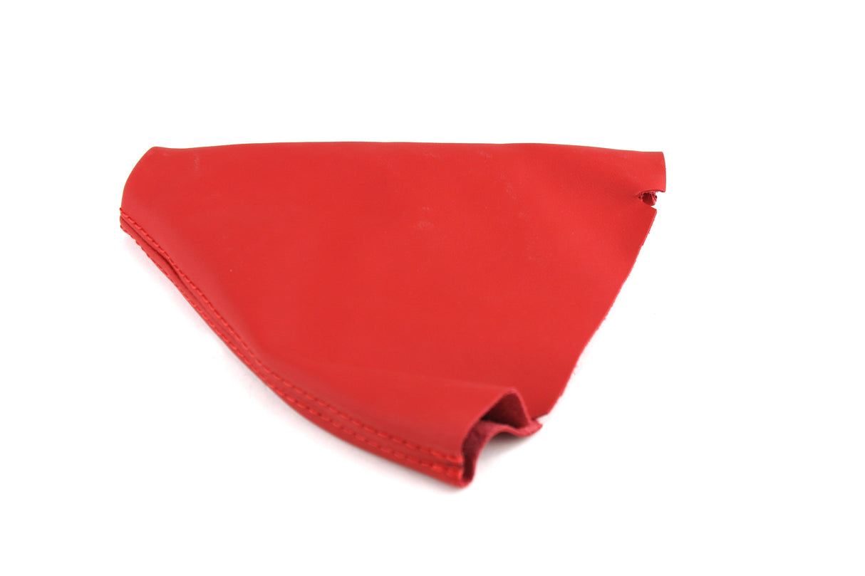 BFI VW MK5 / MK6 Manual Shift Boot - Rosso Centaurus Leather - Red Stitch