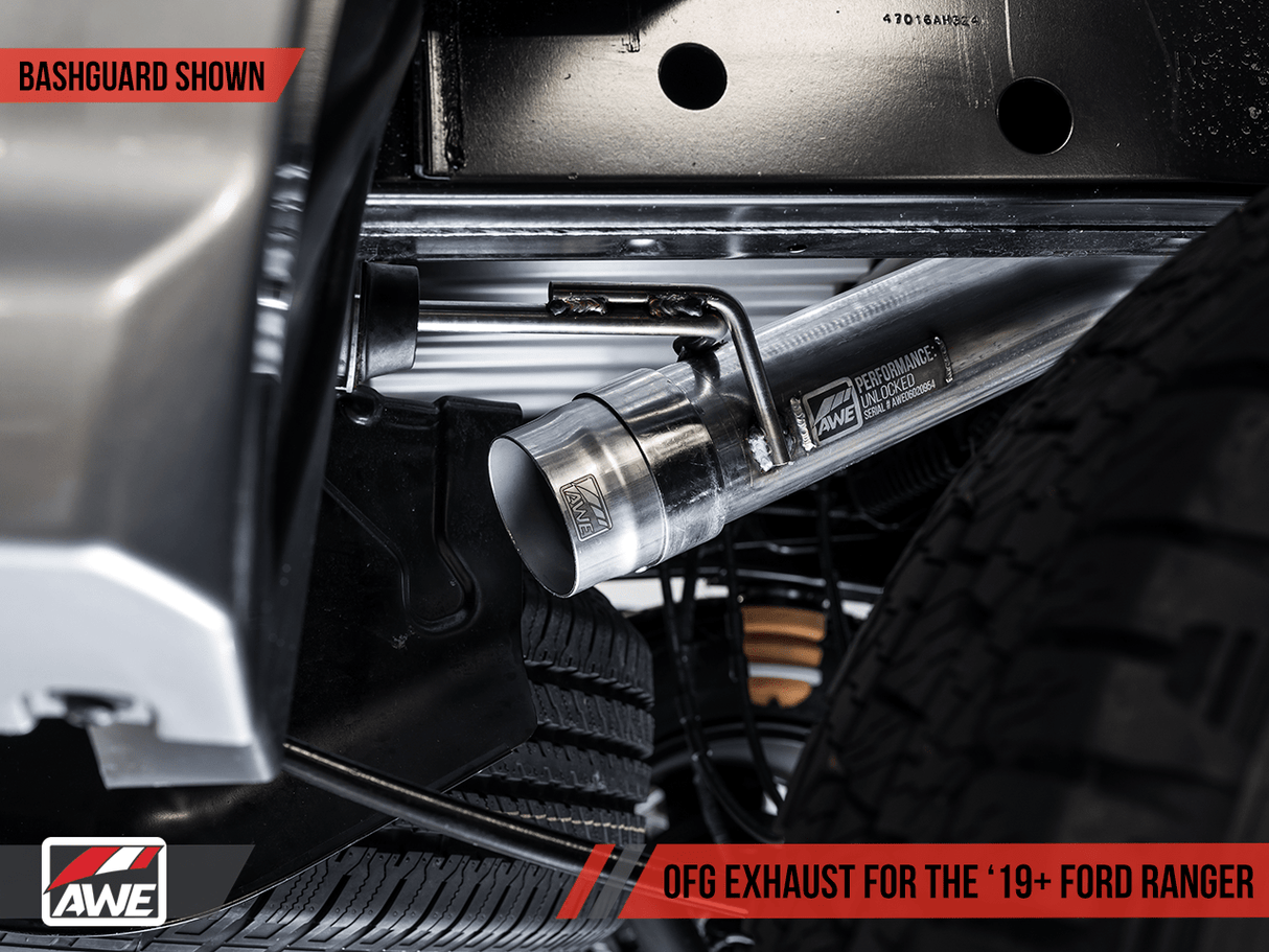 AWE Tuning 0FG Dual Exit Cat-Back Crawler Conversion Exhaust | Ford Ranger 19-20