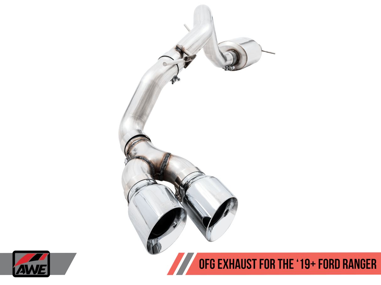 AWE Tuning 0FG Dual Exit Cat-Back Crawler Conversion Exhaust | Ford Ranger 19-20