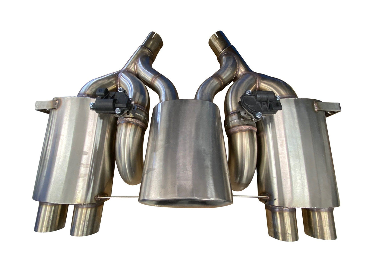 Active Autowerke Rear Exhaust System 3 Can w/ valves (maad maxx) - 2014+ M3 / M4