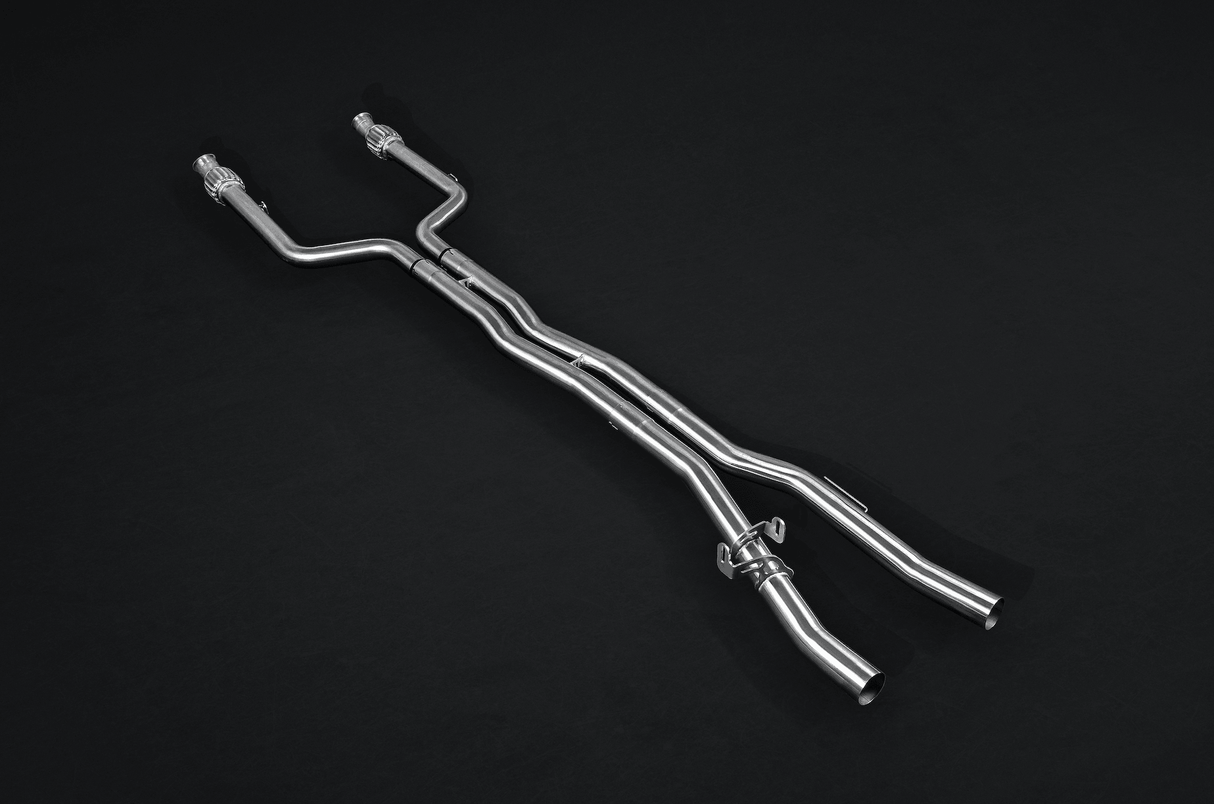 Mercedes E43AMG & E400 (A/C238) Valved Catback System, Mid Pipes, with CES-3