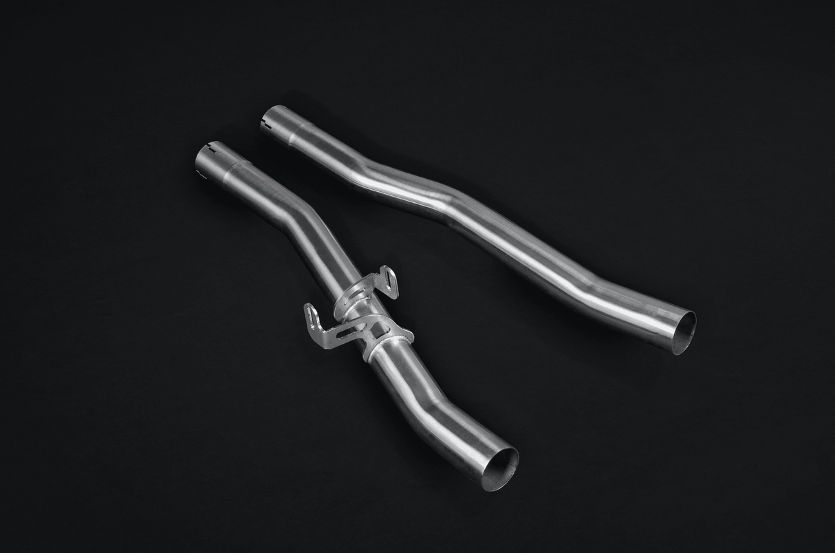 Mercedes E43AMG & E400 (A/C238) Valved Catback System, Mid Pipes, with CES-3
