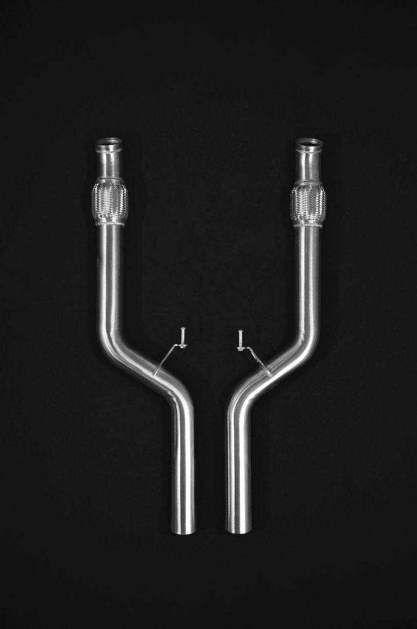 Mercedes S63 AMG (W222) 4.0 V8 BiTurbo - Valved Exhaust System & Mid-Pipes (Incl. CES-3 Remote)