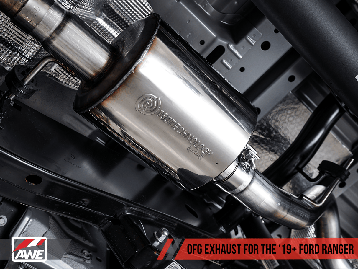AWE Tuning 0FG Dual Exit Cat-Back Crawler Conversion Exhaust | Ford Ranger 19-20