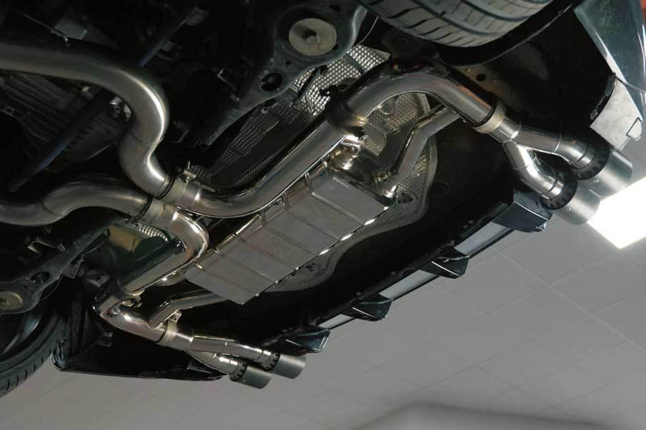 Audi RS3/TTRS - Valved Exhaust System and CES-3 (4 Round Carbon Tips)