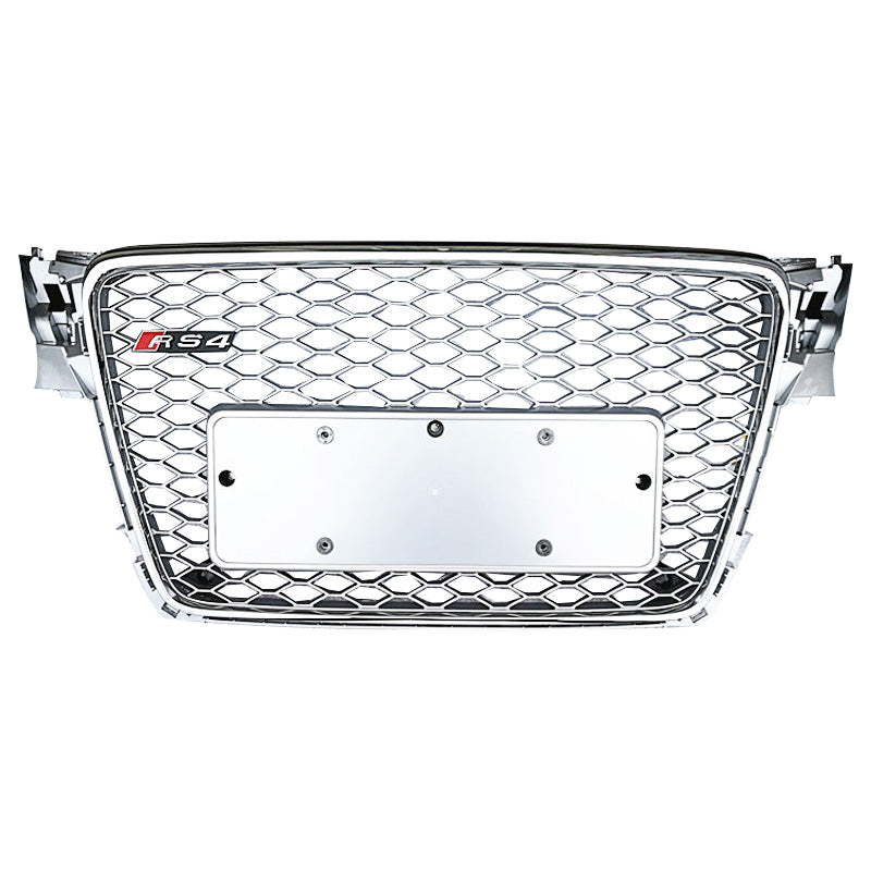 Audi RS4 Honeycomb Front Grille - Silver | (2009-2012) B8 A4/S4