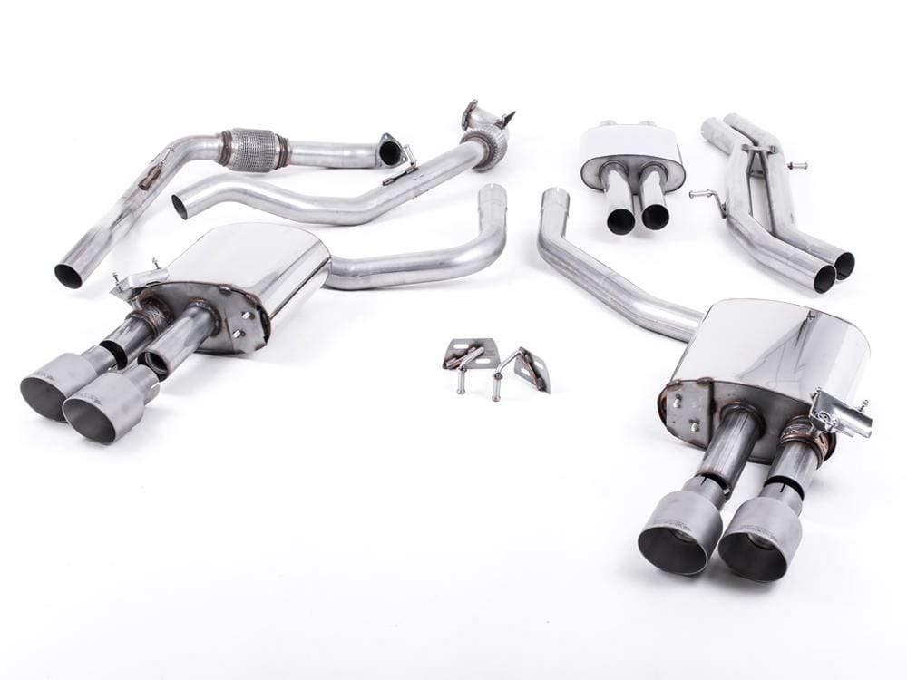 Milltek 2.5" Valved Resonated Cat Back Exhaust - Audi B9 S4 | S5 | 3.0T (w/ Sport Diff)