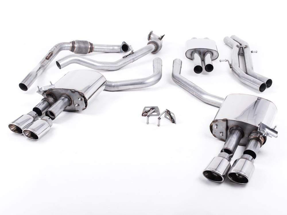 Milltek 2.5" Valved Resonated Cat Back Exhaust - Audi B9 S4 | S5 | 3.0T (w/ Sport Diff)