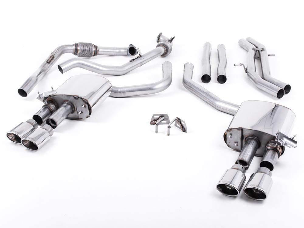 Milltek 2.5" Valved Non-Resonated Cat Back Exhaust - Audi B9 S4 | S5 | 3.0T (w/ Sport Diff)