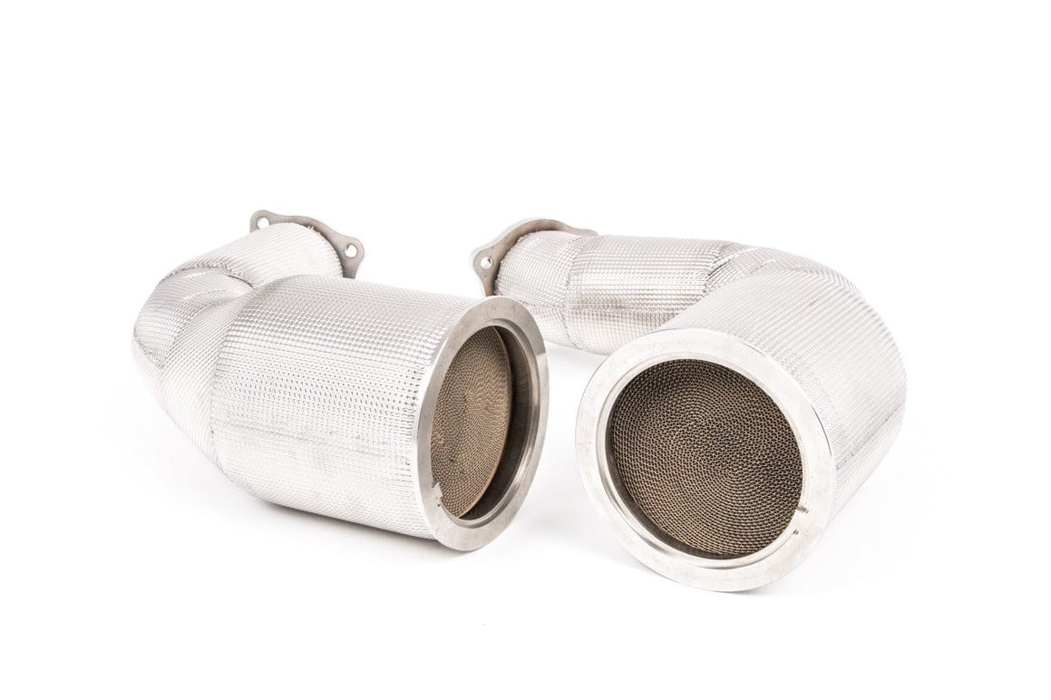 Milltek Lagre Bore Downpipes w/ 200 Cell HJS Hi-Fow Cats - Audi / 2.9T / B9 / RS5 / Coupe / Sportback