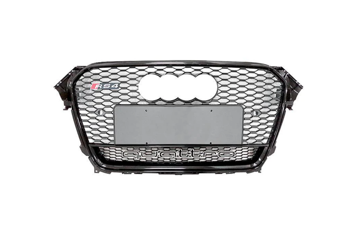 Audi RS4 Style Honeycomb Quattro Front Grille | (2013-2016) B8.5 A4/S4