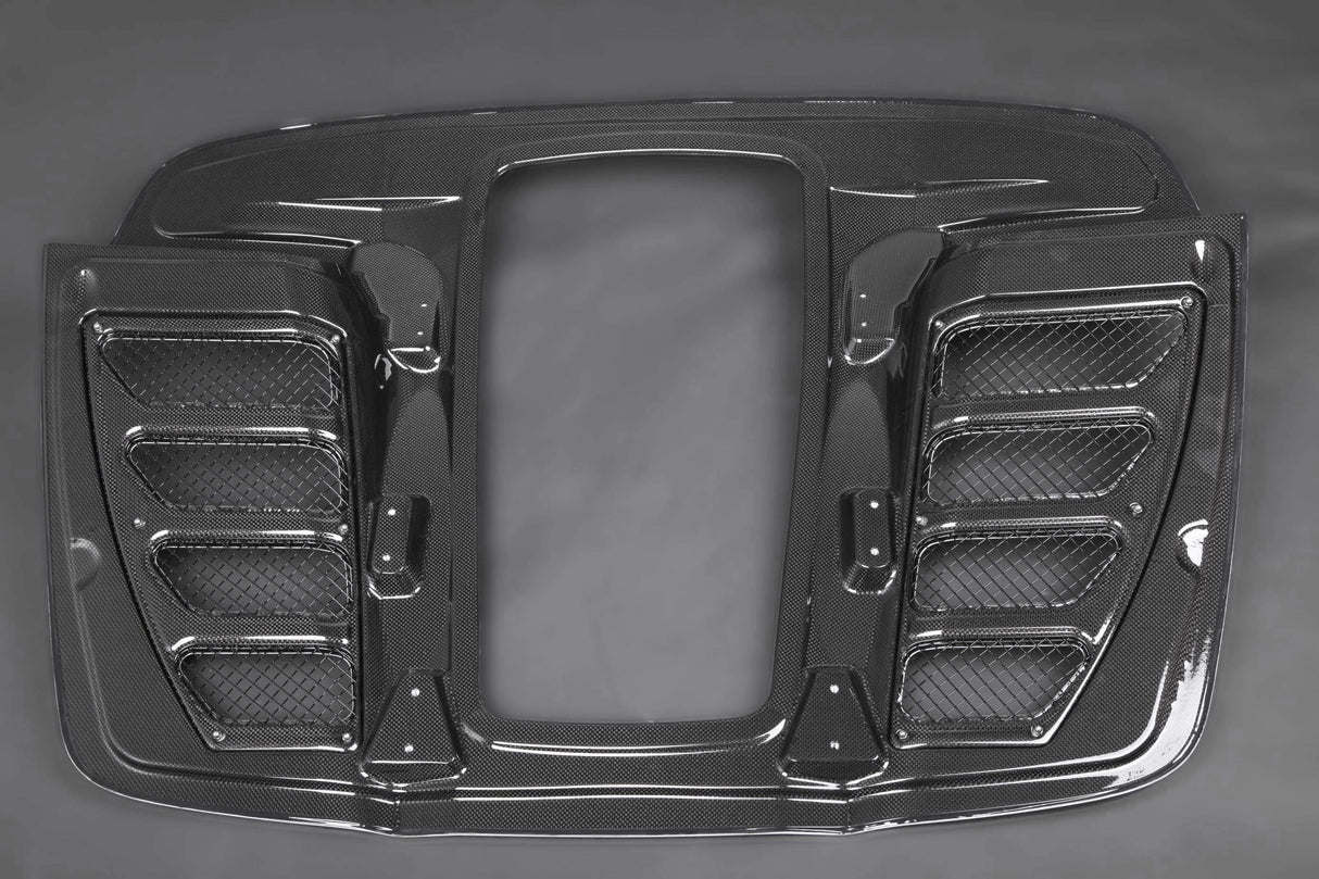 Ferrari 458 Carbon and Glass Bonnet - Primed Top/Clear Bottom (Spider/Aperta ONLY)