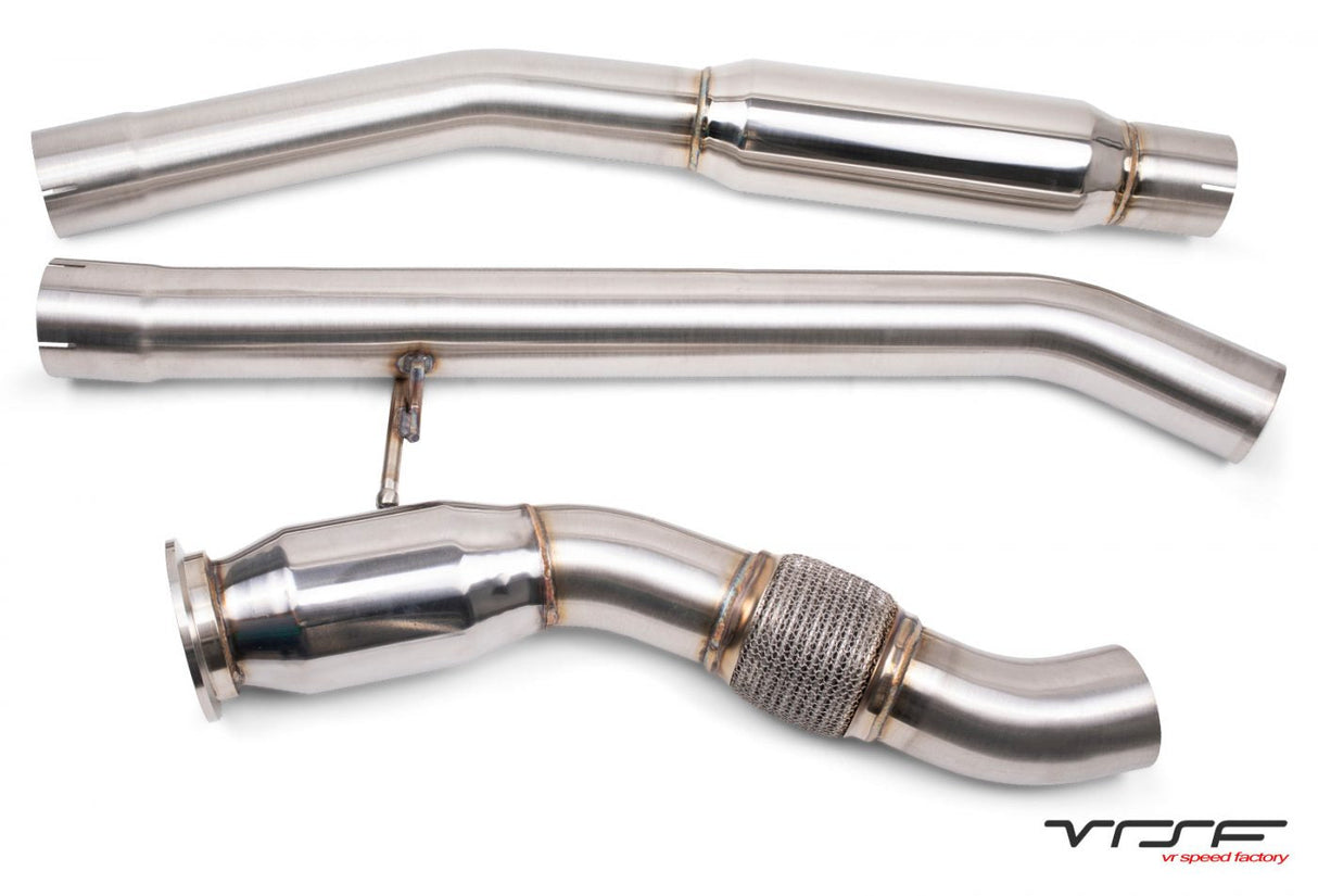 VRSF M57 Downpipe & Midpipe Combo Upgrade for 2008 – 2013 BMW X5D & X6D E70/E71