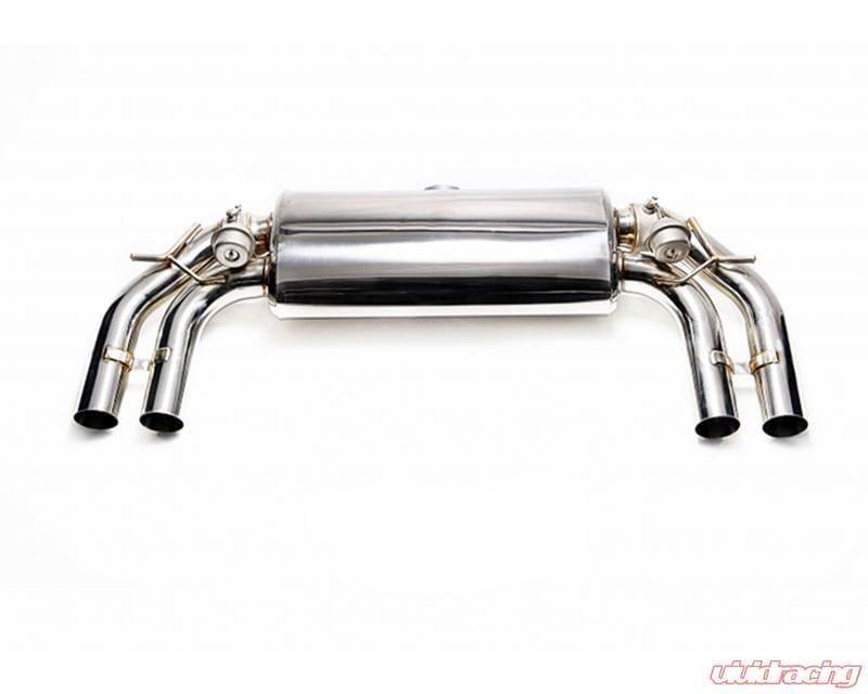 ARMYTRIX Stainless Steel Valvetronic Catback Exhaust System Quad Blue Coated Tips Volkswagen Golf R MK7.5 17+