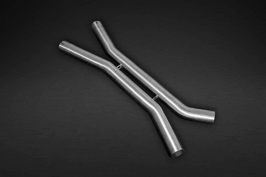 BMW X5M (F15) (2013 ) & X6M (2014 ) Valved Exhaust System, Mid-Pipes, & CES-3 Remote Kit with Stainless Steel Tips