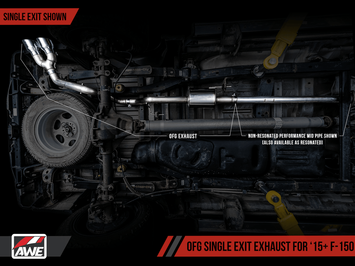 AWE OFG Exhaust for the 15+ Ford F-150 Ecoboost