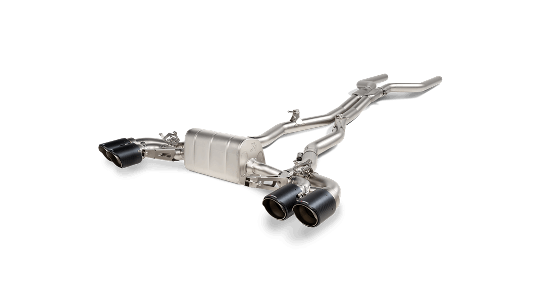 Akrapovic Evolution Line Cat Back (Titanium) w/Carbon Tips - BMW / F91 / F92 / M8 / M8 Competition (NLA)