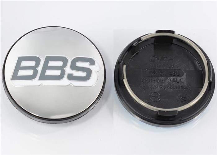 BBS Polished Grey & White Center Cap (Sold Each) - 70.6mm 3-Tab - (NLA)
