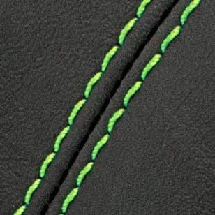 BFI MK7 Manual Shift Boot - Leather (GREEN STITCHING)