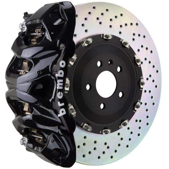 Brembo GT Systems 412x38 2-Piece 8-Piston Black Drilled Front